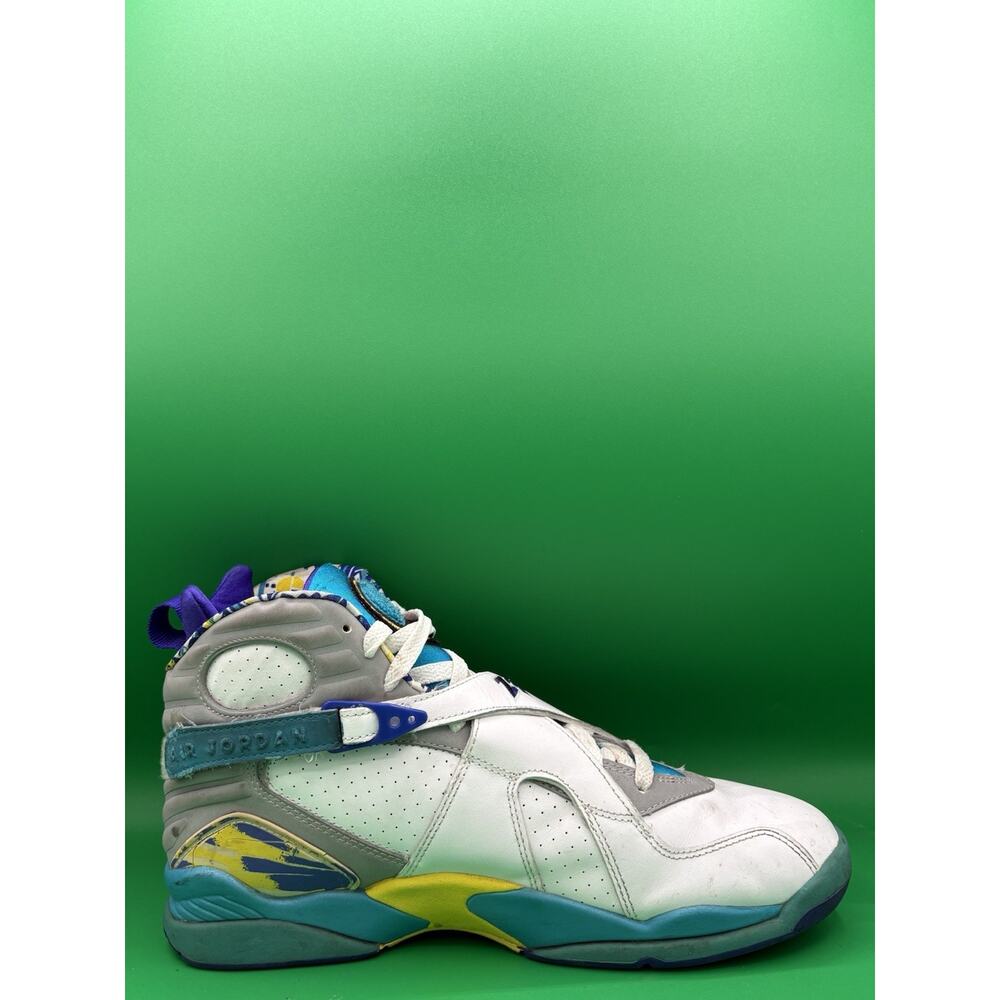 Air Jordan 8 Retro “White Aqua” Size 12 Womens/10.5 Men (316836-161) - Picture 5 of 7